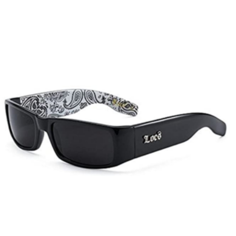Locs Black w/White Bandana Sunglasses New With Tags